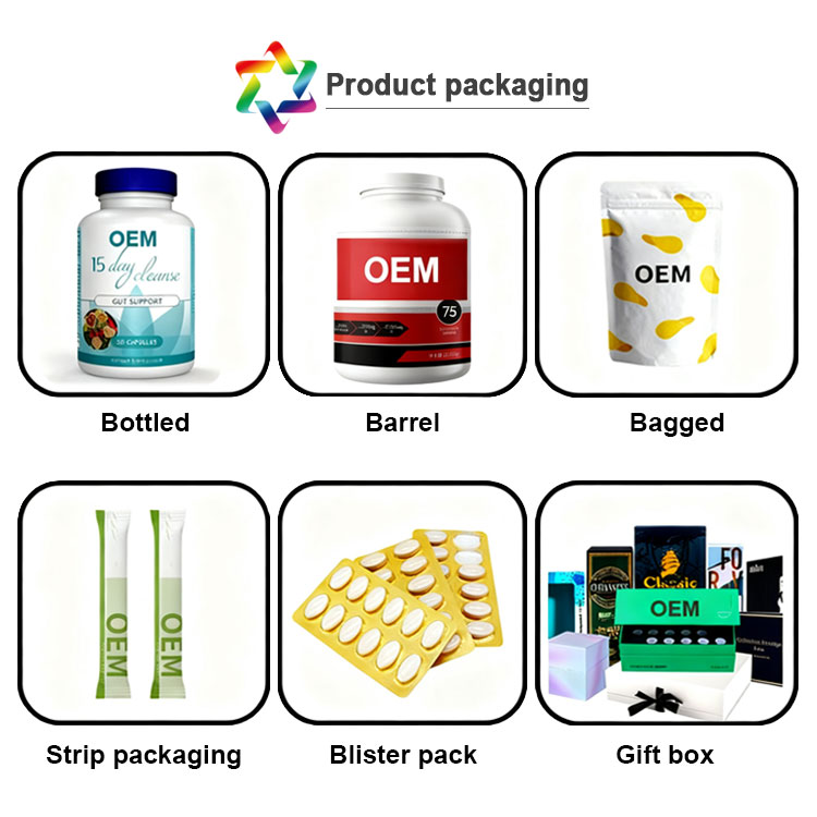 OEM/ODM Improve Immunity Antioxidant American Red Panax Ginseng Extract Capsules 60 Capsules Per Bottle Adult Not for Pregnant