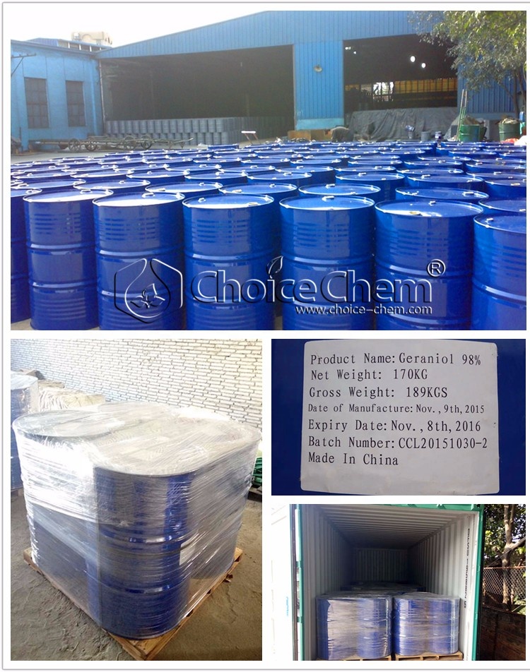 High Purity Synthetic Geraniol Extract Liquid Flavor Essential Oil For Food Flavors Industrial Flavors Antibacterial