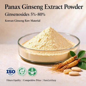 Panax Ginseng Extract Powder 5%-80% Ginsenosides Korean Red Ginseng Root Extract