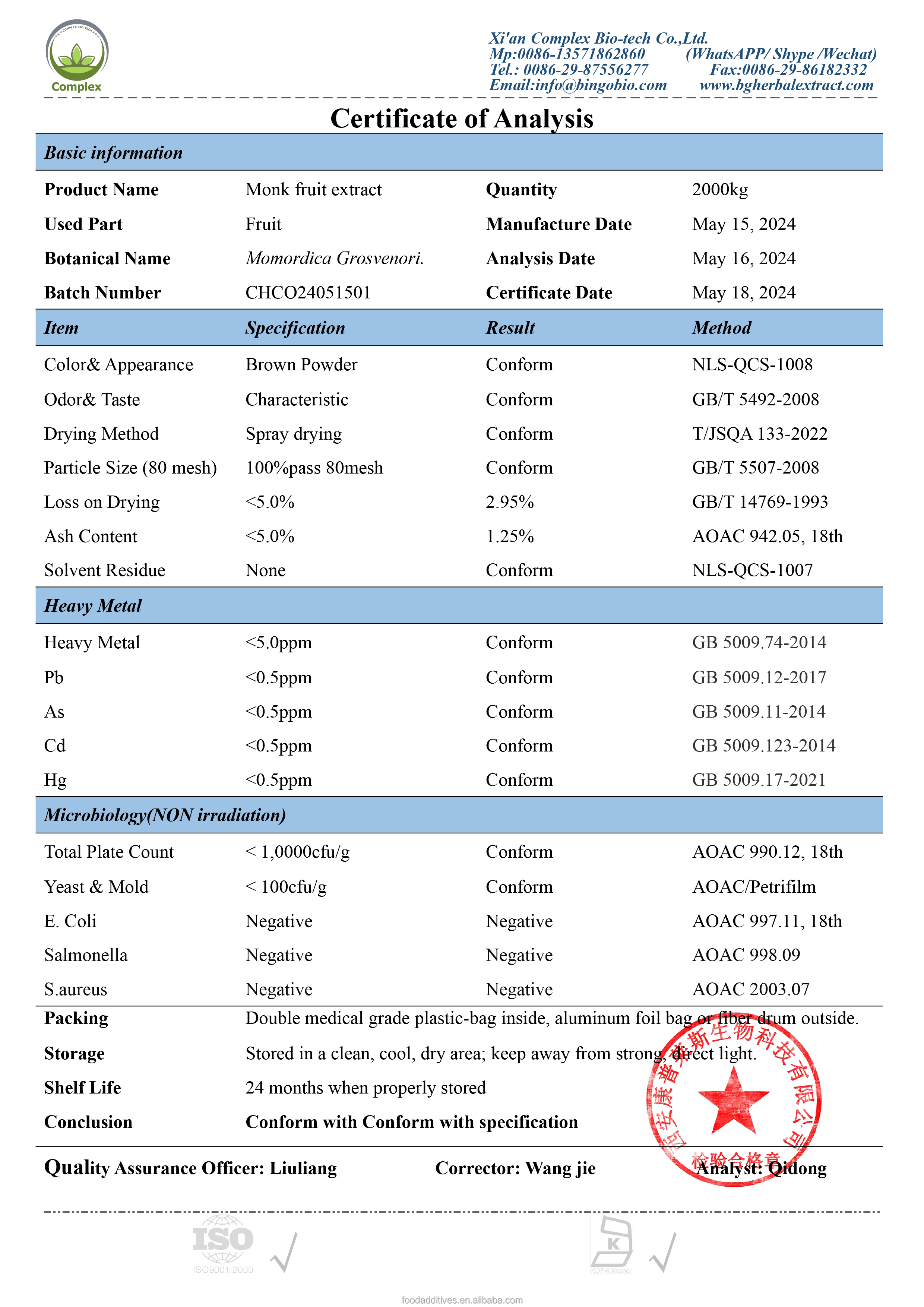 COA Document 1