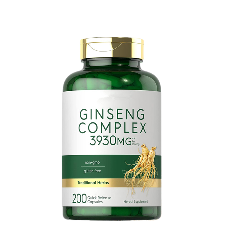 OEM/ODM Improve Immunity Antioxidant American Red Panax Ginseng Extract Capsules 60 Capsules Per Bottle Adult Not for Pregnant