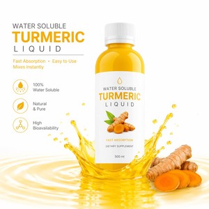 Natural Water Soluble Turmeric Liquid 10% 20% Curcumin Solution LPE-17
