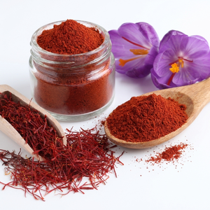 Natural Saffron Powder Pure Flower Herbal Ingredient Food Grade Wholesale Bulk Custom Packaging Manufacturer Supply
