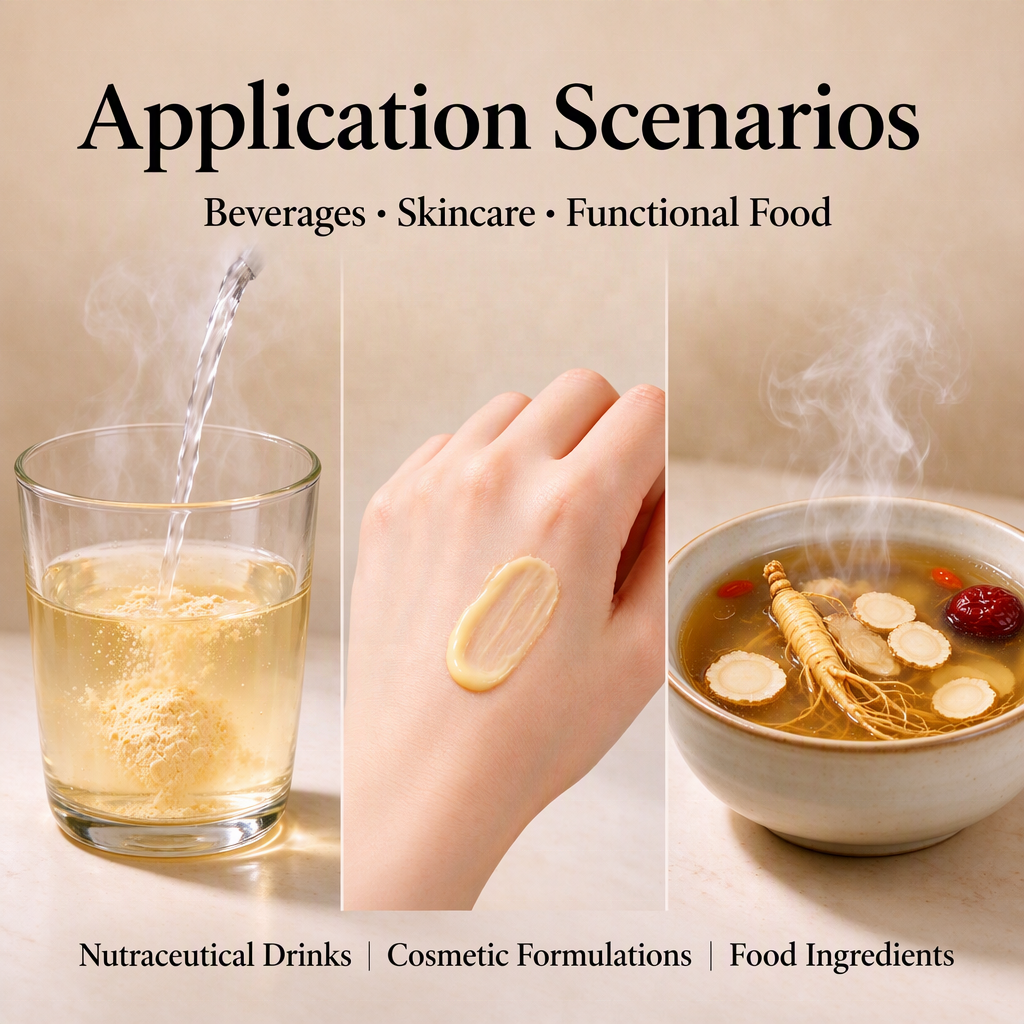 Panax Ginseng Extract Powder 5%-80% Ginsenosides Korean Red Ginseng Root Extract